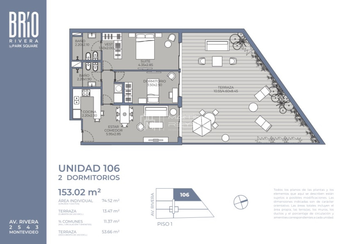 Apartamento ID.1511 - Venta de Apartamento 2 dormitorios en Pocitos (cod 1511)