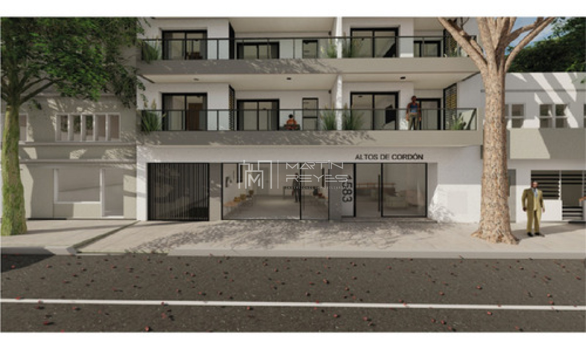 Apartamento ID.1181 - Venta Divino Apartamento De 1 Dormitorio Al Frente En Cordón. Piso 8! Piso Alto! Altos De Cordón.  cod 1181