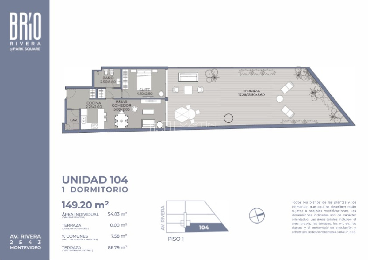 Apartamento ID.1453 - Venta Apartamento 1 dormitorio en Pocitos (cod 1453)
