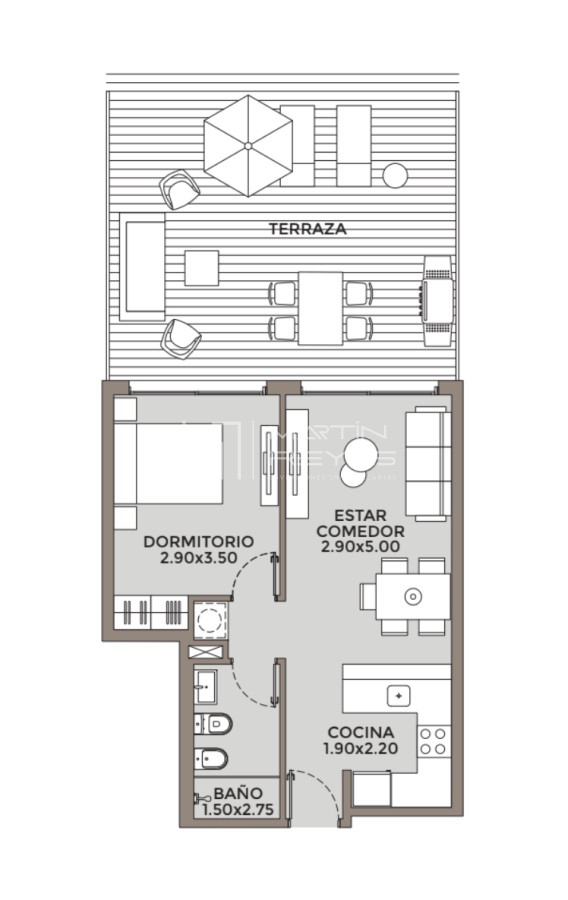 Apartamento ID.460 - Venta Apartamento 1 dormitorio en Pocitos (COD 460)