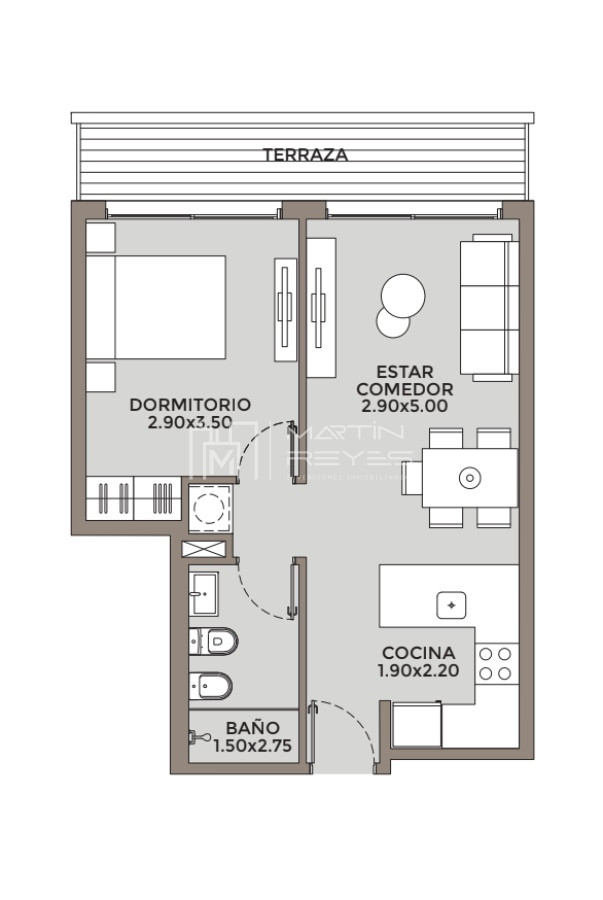 Apartamento ID.488 - Venta Apartamento 1 dormitorio Pocitos EN POZO