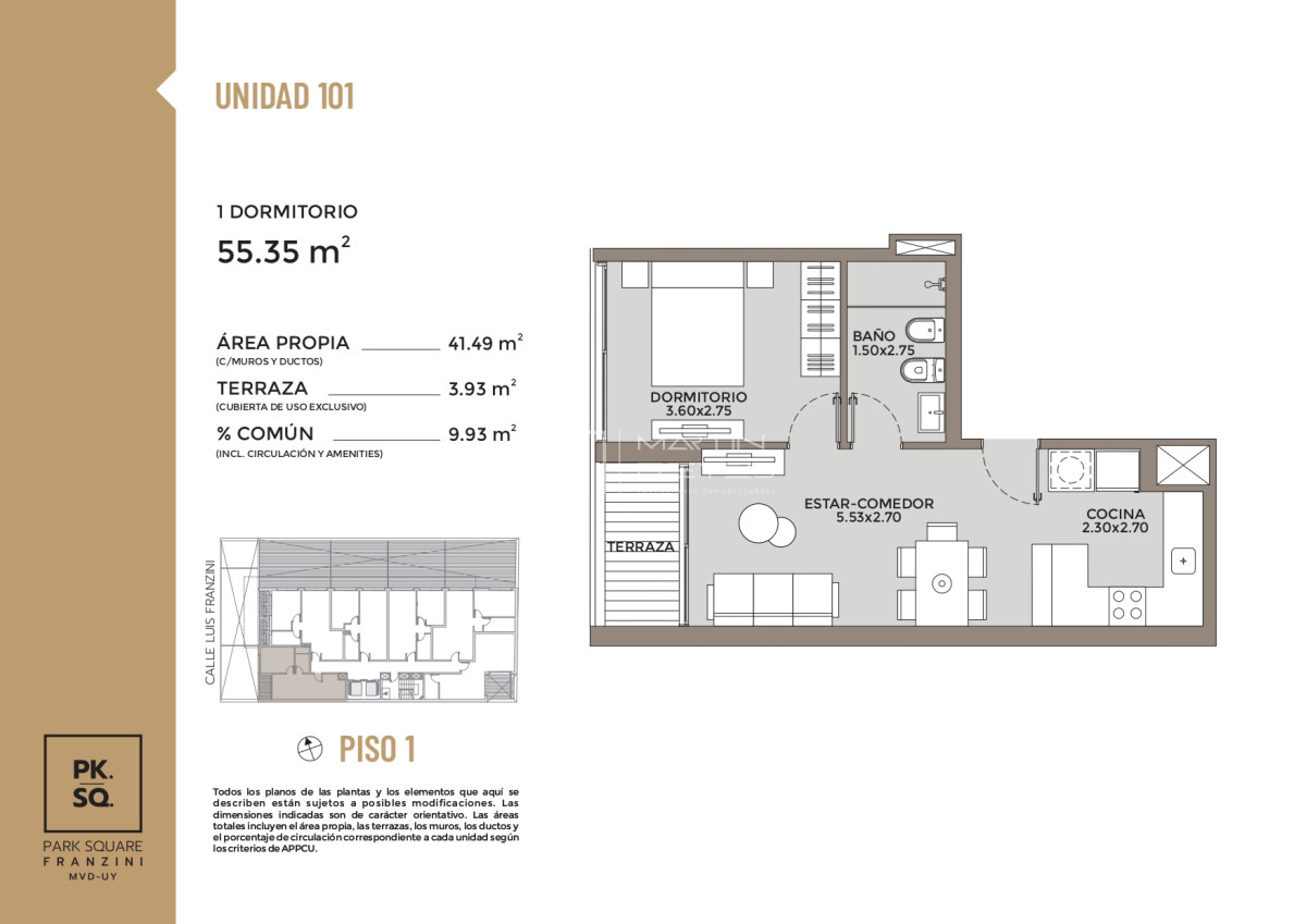 Apartamento ID.1191 - Venta Monoambiente en Pocitos (COD 1191)