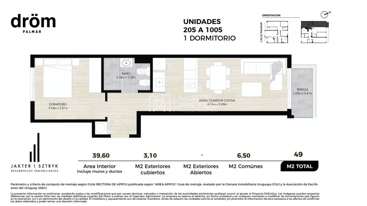 Apartamento ID.825 - Venta Apartamento 1 Dormitorio en Cordón Sur