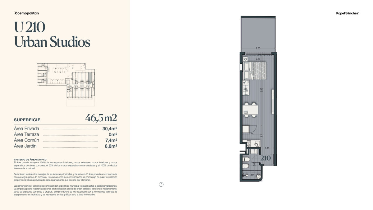 Apartamento ID.1306 - Venta de Monoambiente en Parque Rodó (cod 1306)