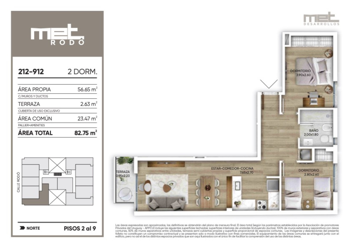Apartamento ID.165 - Venta Apartamento 2 Dormitorios