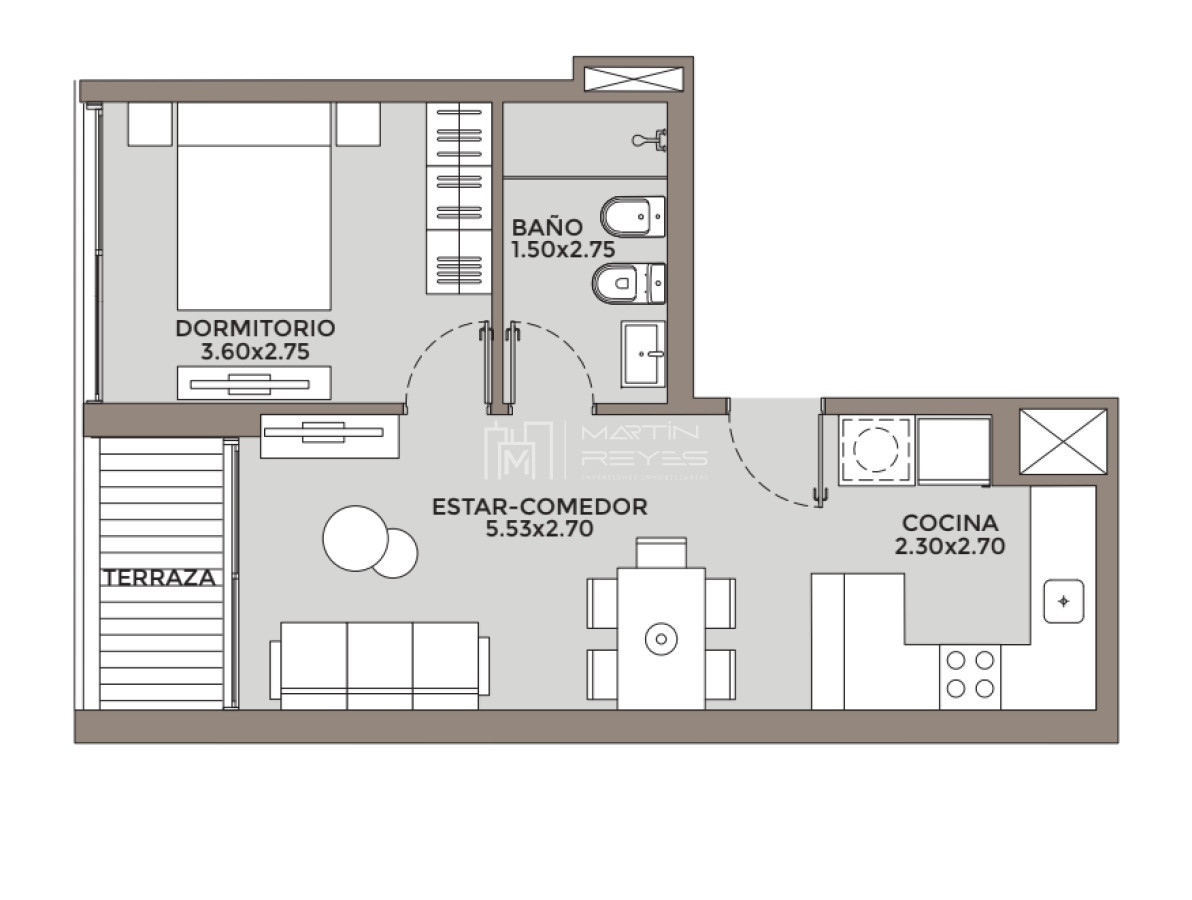 Apartamento ID.484 - Venta Apartamento 1 dormitorio Pocitos EN POZO
