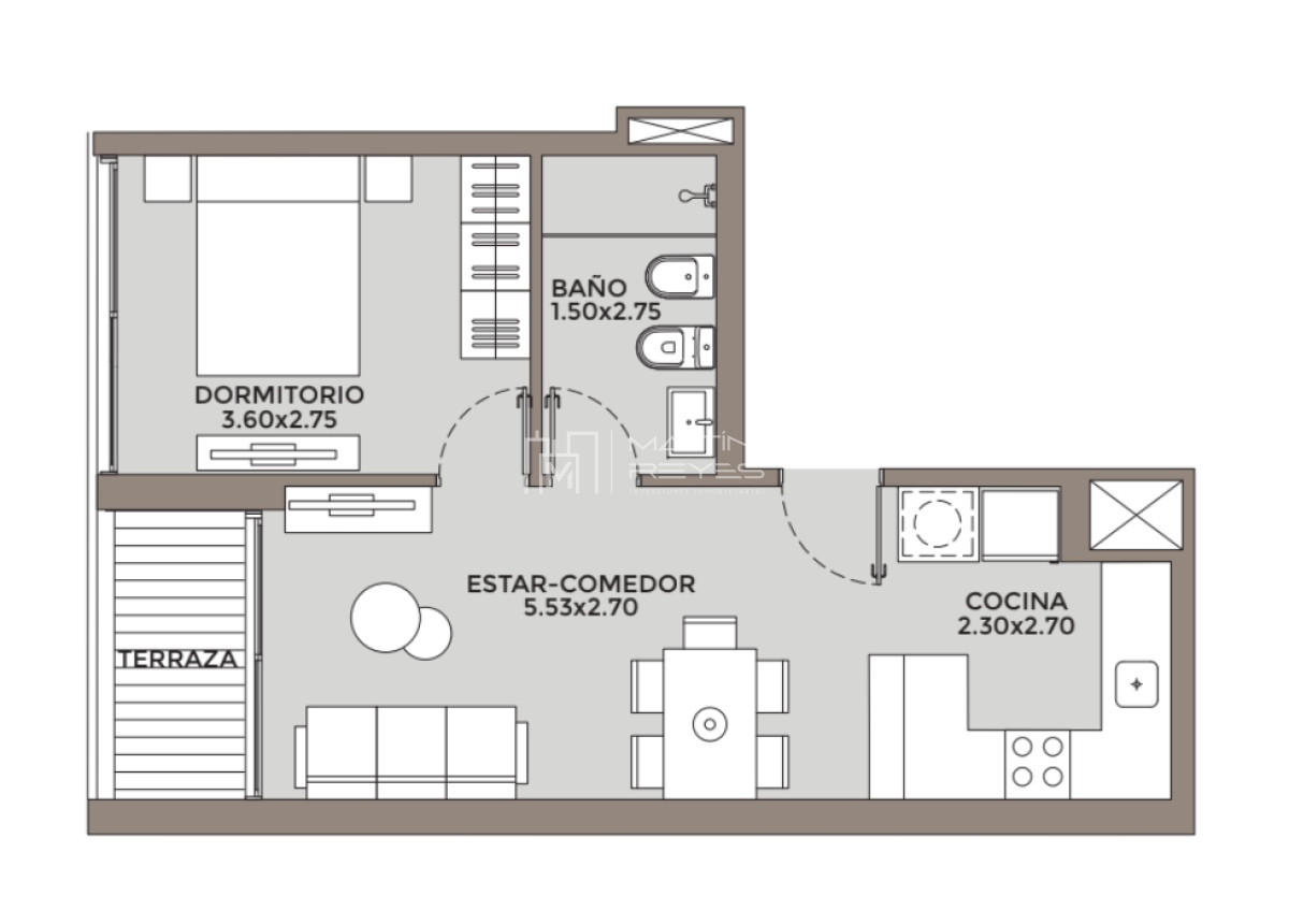Apartamento ID.467 - Venta Apartamento 1 dormitorio Pocitos EN POZO
