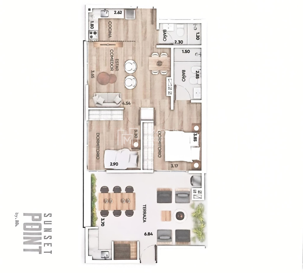 Apartamento ID.419 - Venta de  Apartamento 2 dormitorios en Buceo (cod 419)