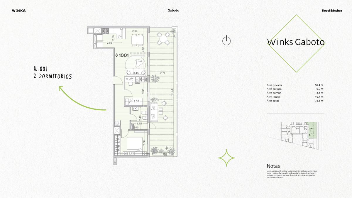 Apartamento ID.1446 - Venta Apartamento 2 Dormitorios en Cordón (Cod. 1446)