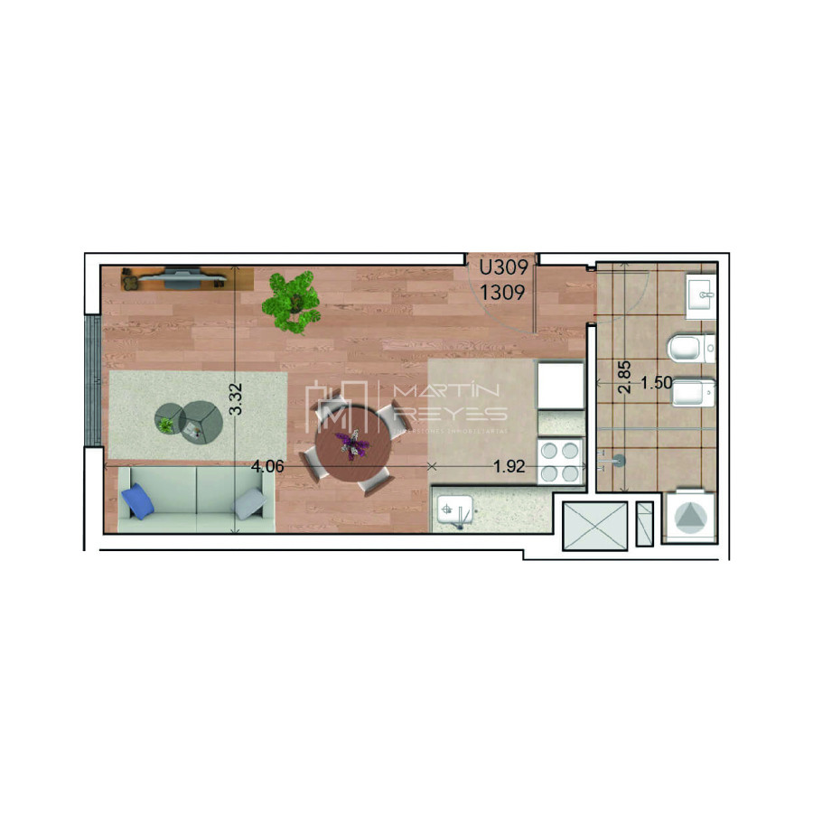 Apartamento ID.267 - Alquiler Monoambiente Cordón Soho