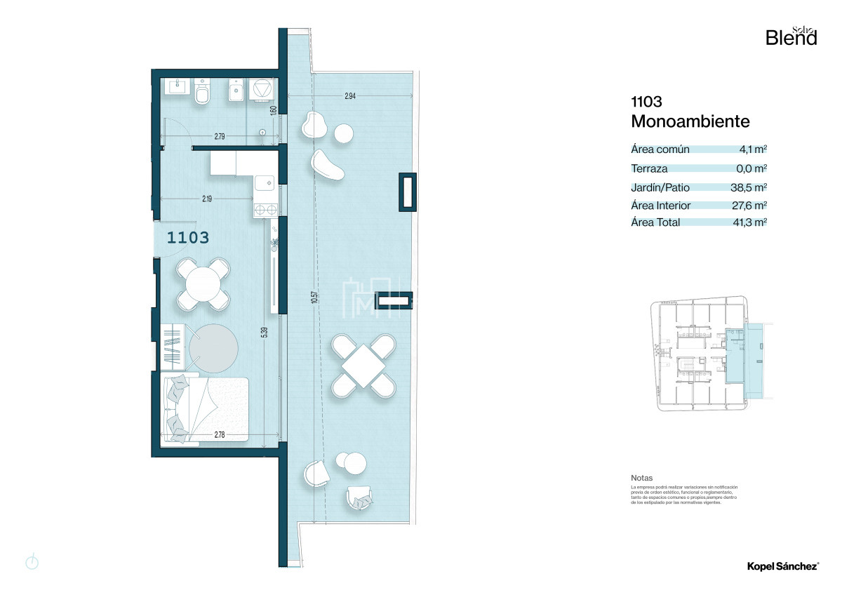 Apartamento ID.1331 - Venta Monoambiente en Cordon Sur (Cod. 1331)