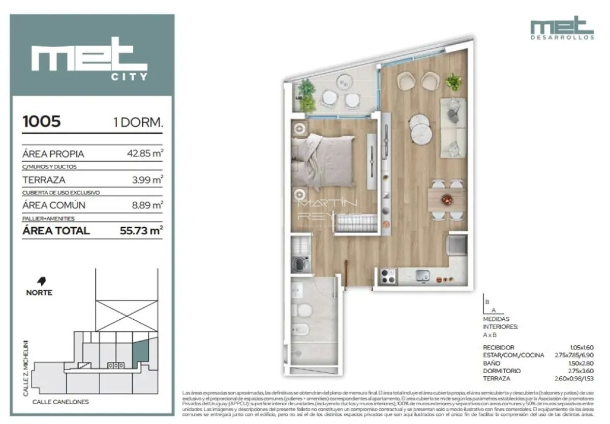 Apartamento ID.747 - Venta Apartamento 1 Dormitorio en Cordón Sur (COD 747)