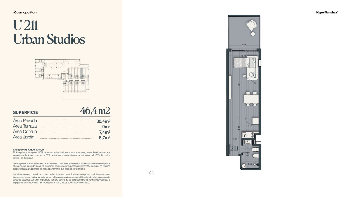 Apartamento ID.1303 - Venta Monoambiente en Parque Rodó (cod 1303)