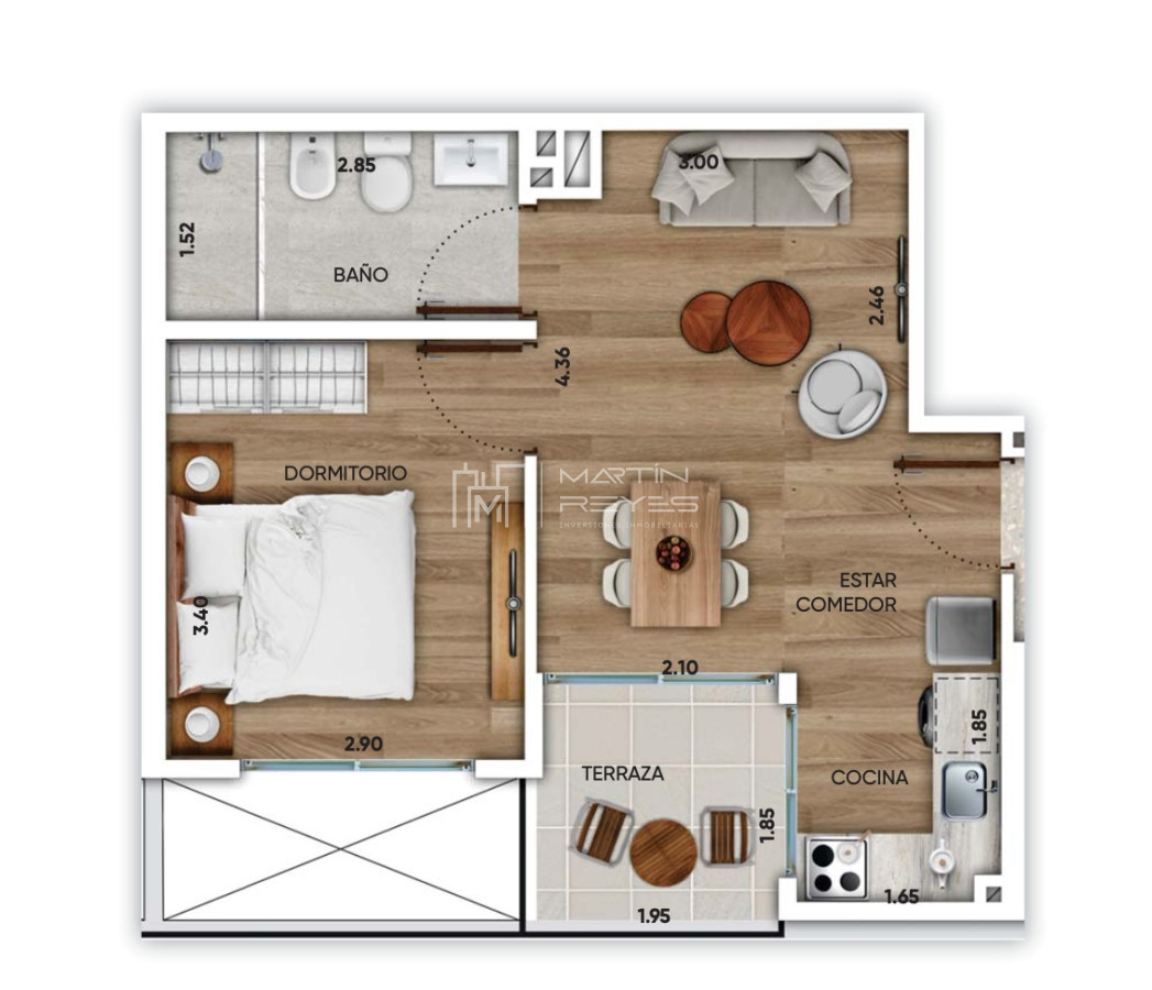 Apartamento ID.421 - Venta Apartamento 1 Dormitorio Buceo EN POZO