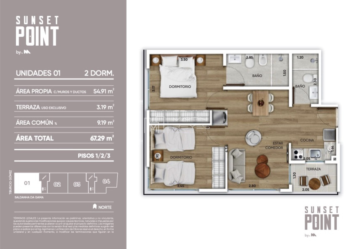 Apartamento ID.423 - Venta Apartamento de 2 dormitorios en Buceo (cod 423)