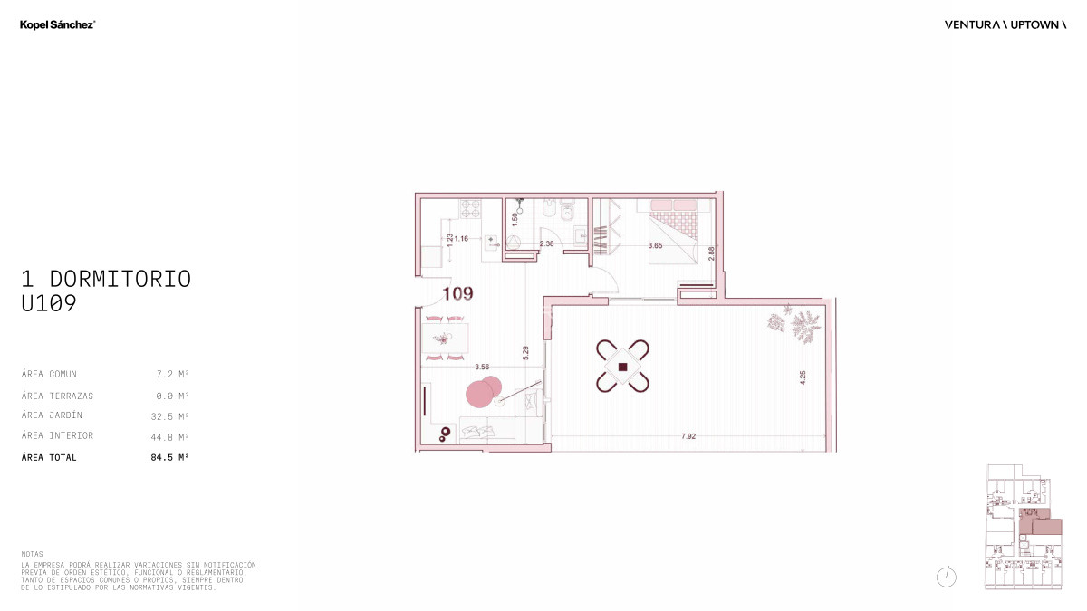 Apartamento ID.1361 - Venta Apartamento 1 Dormitorio en Cordón (Cod. 1361)