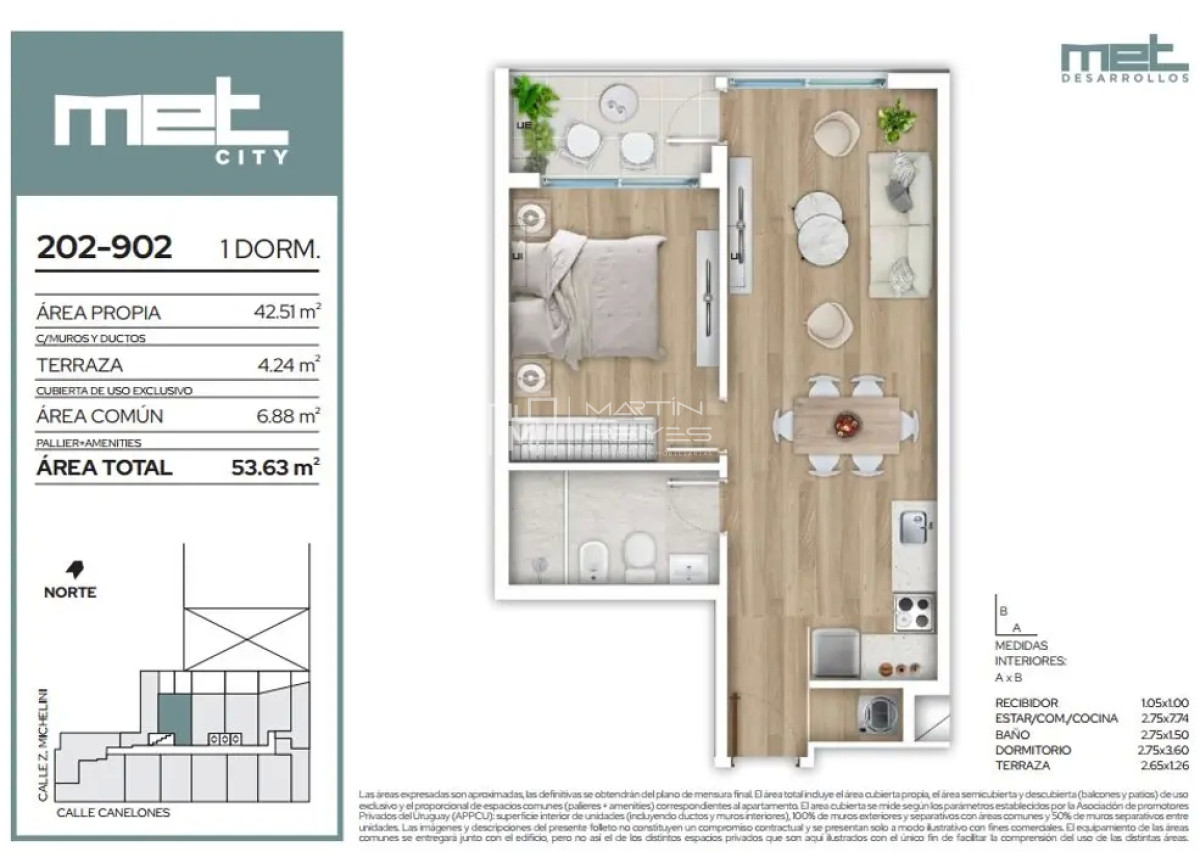 Apartamento ID.724 - Venta Apartamento 1 Dormitorio en Cordón Sur ( COD 724)