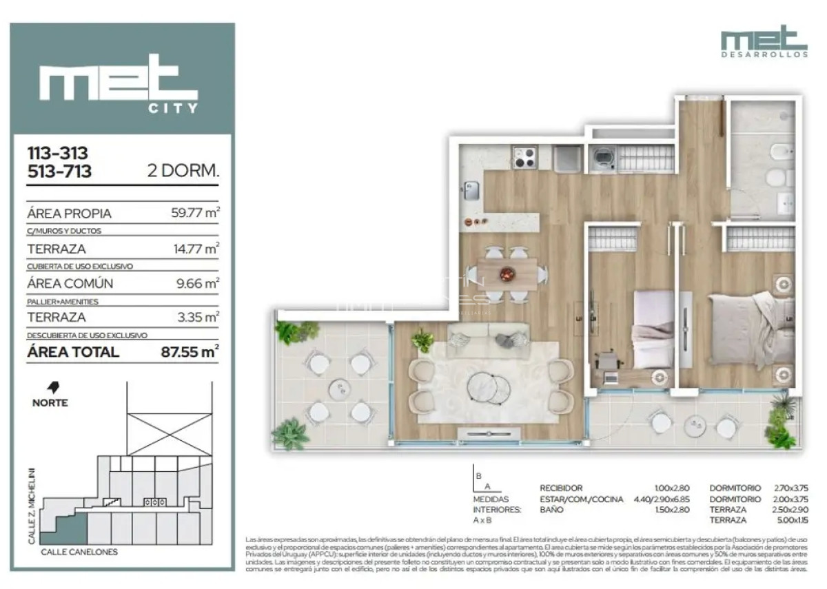 Apartamento ID.772 - Venta Apartamento 1 Dormitorio en Centro al Sur (COD 772)