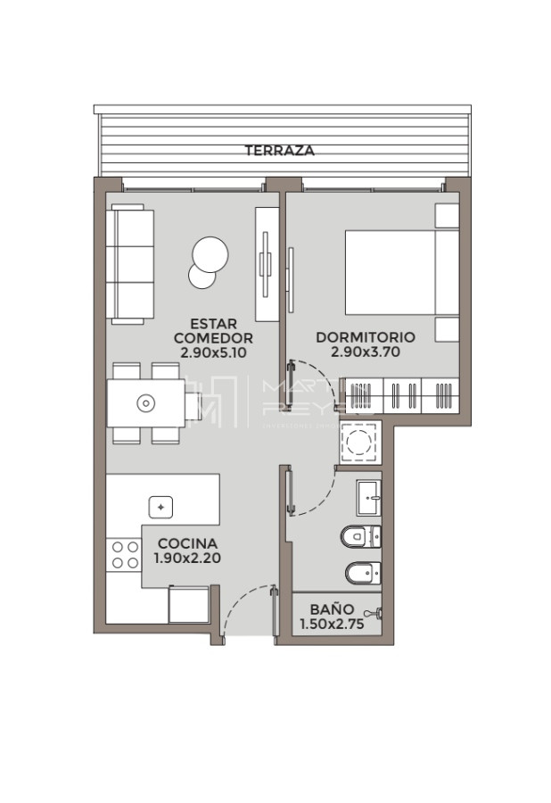 Apartamento ID.482 - Venta Apartamento 1 dormitorio Pocitos EN POZO