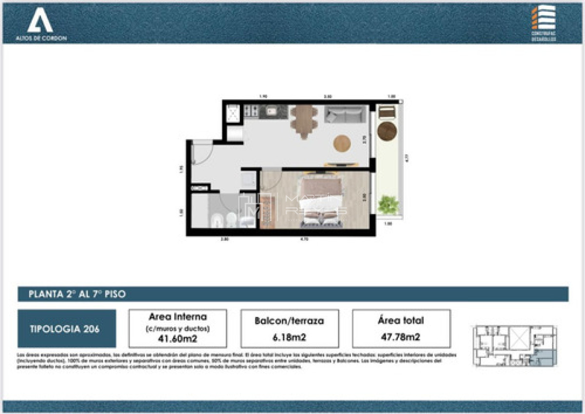 Apartamento ID.1184 - Venta Divino Departamento En Cordón De 1 Dormitorio Con Cochera! Piso Alto Y Al Frente! Oportunidad! cod 1184