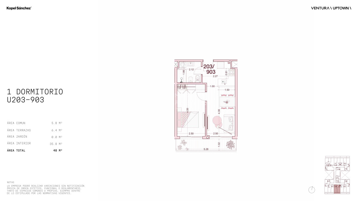 Apartamento ID.1370 - Venta Apartamento 1 Dormitorio en Cordon (Cod. 1370)