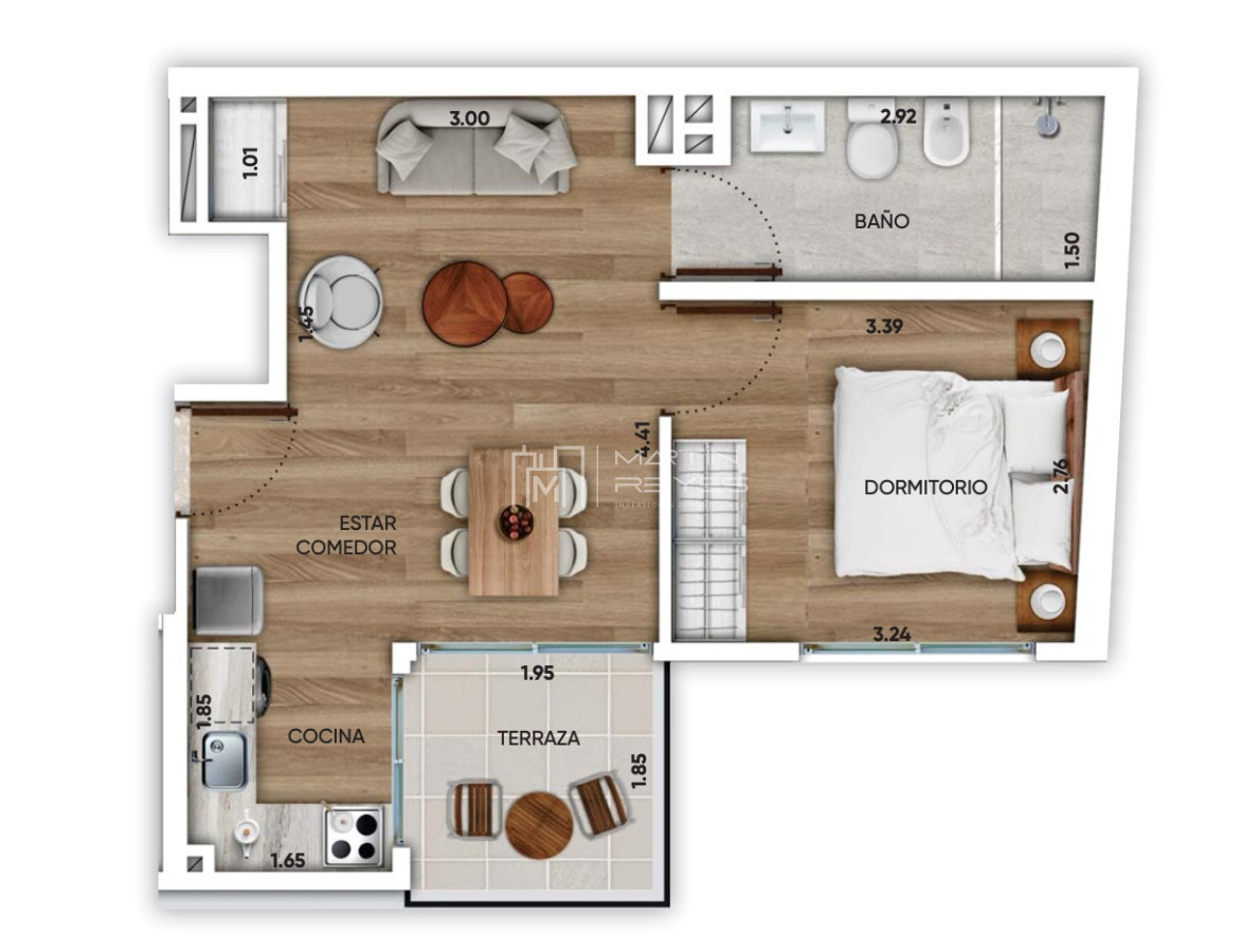 Apartamento ID.418 - Venta Apartamento 1 dormitorio Buceo EN POZO