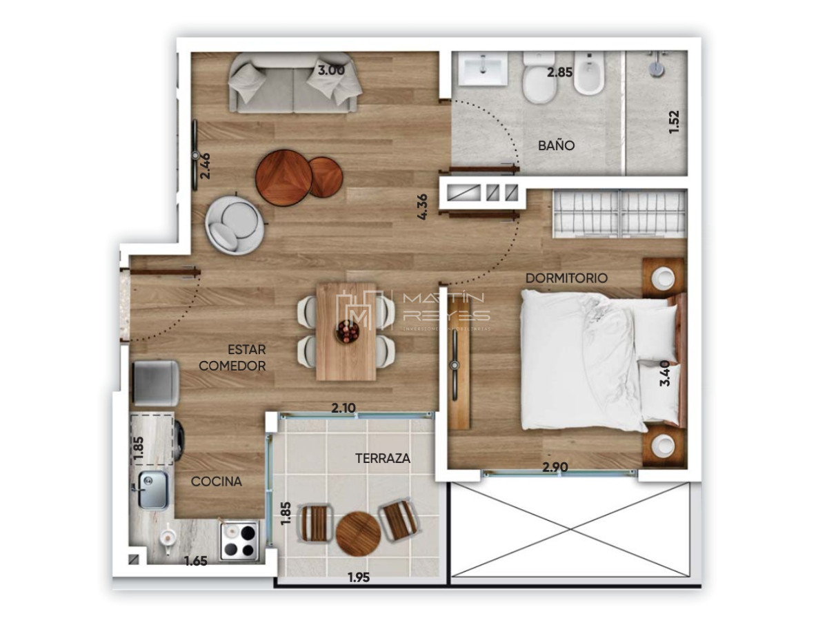 Apartamento ID.420 - Venta Apartamento 1 Dormitorio Buceo EN POZO