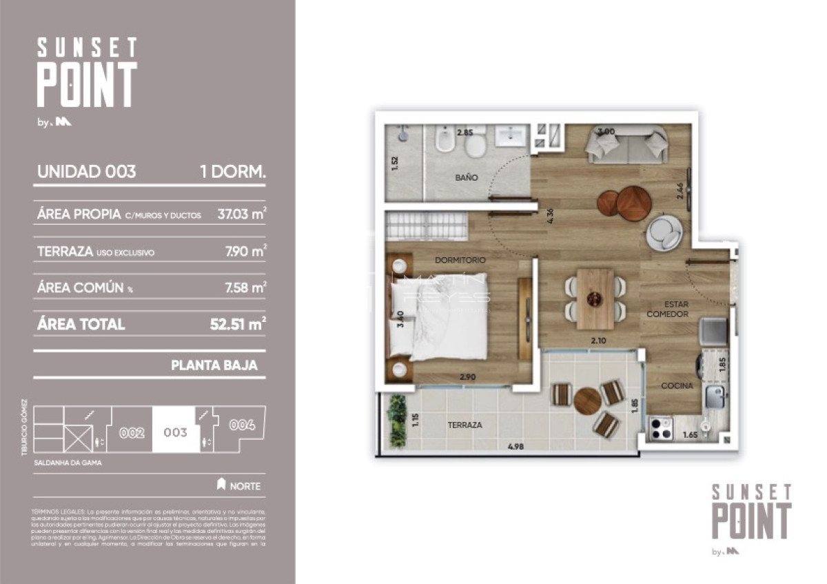 Apartamento ID.411 - Venta Apartamento 1 dormitorio en Buceo (cod 411)