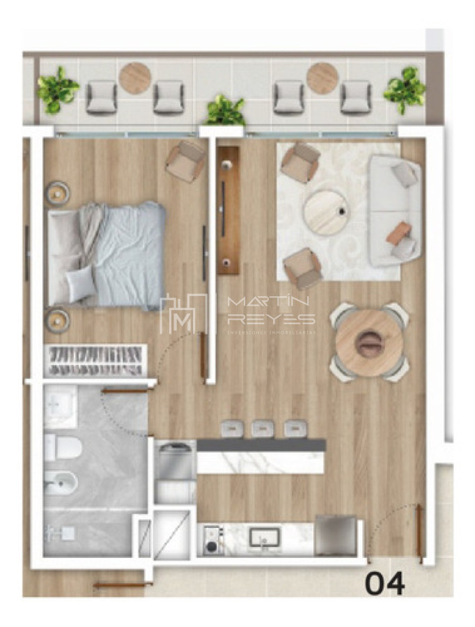 Apartamento ID.1177 - Venta Espectacular Apartamento De 1 Dormitorio Con Garaje En El Cordón!  cod 1177