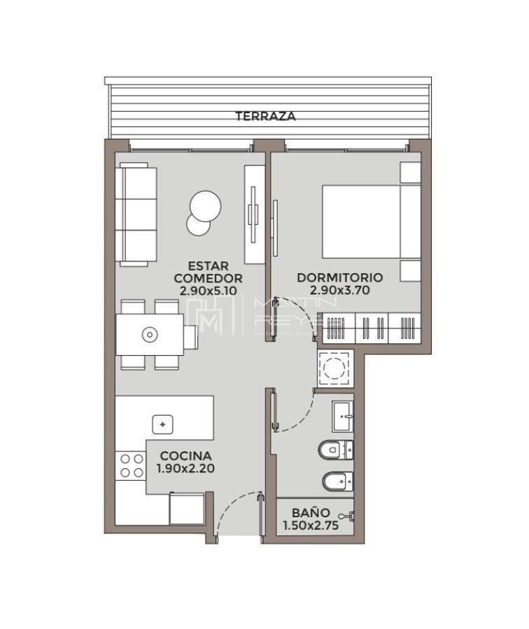 Apartamento ID.478 - Venta Apartamento 1 dormitorio Pocitos EN POZO