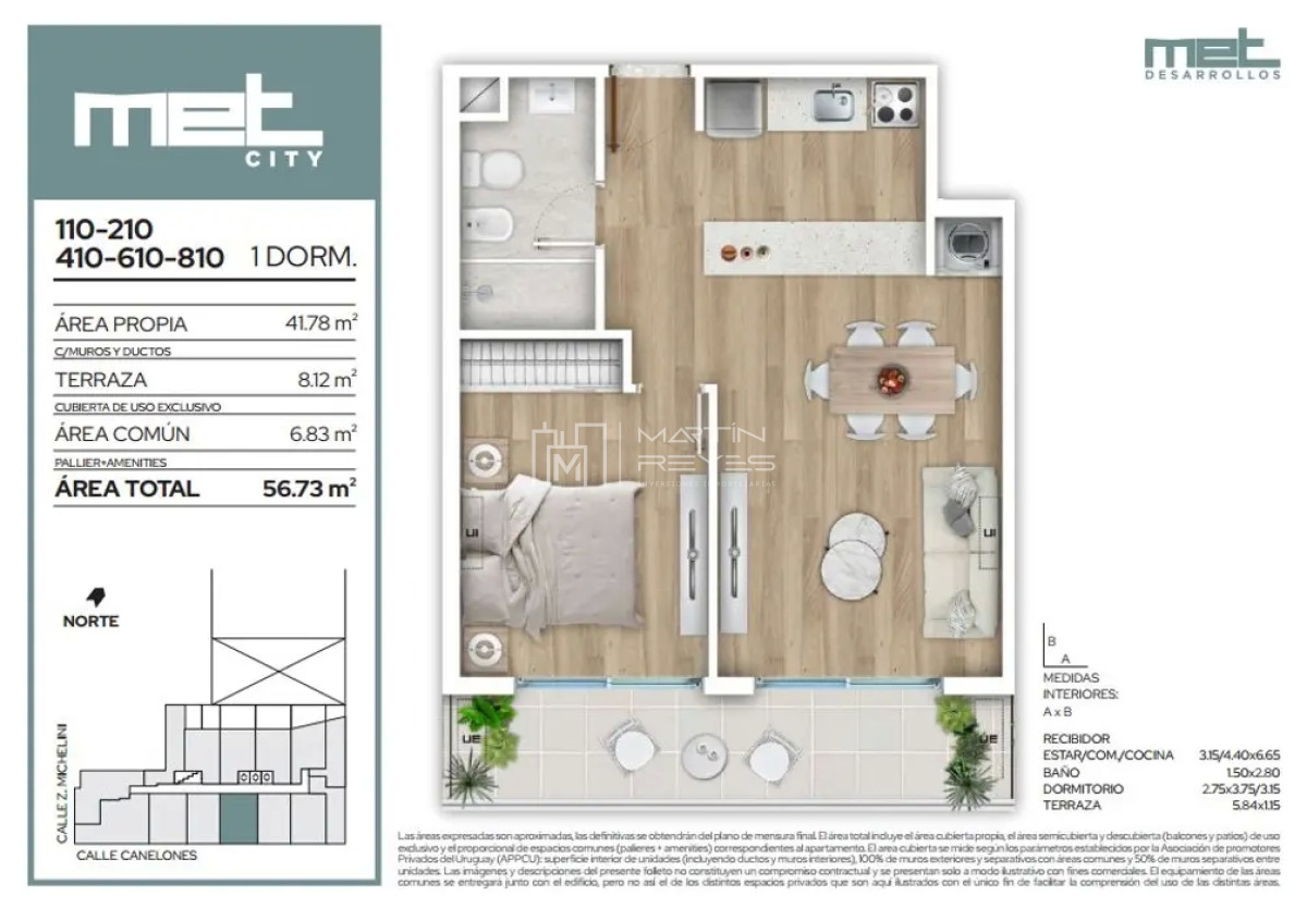 Apartamento ID.760 - Venta Apartamento 1 Dormitorio en Cordón Sur (COD 760)