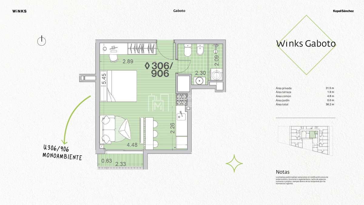 Apartamento ID.1443 - Venta Monoambiente en Cordón (Cod. 1443)