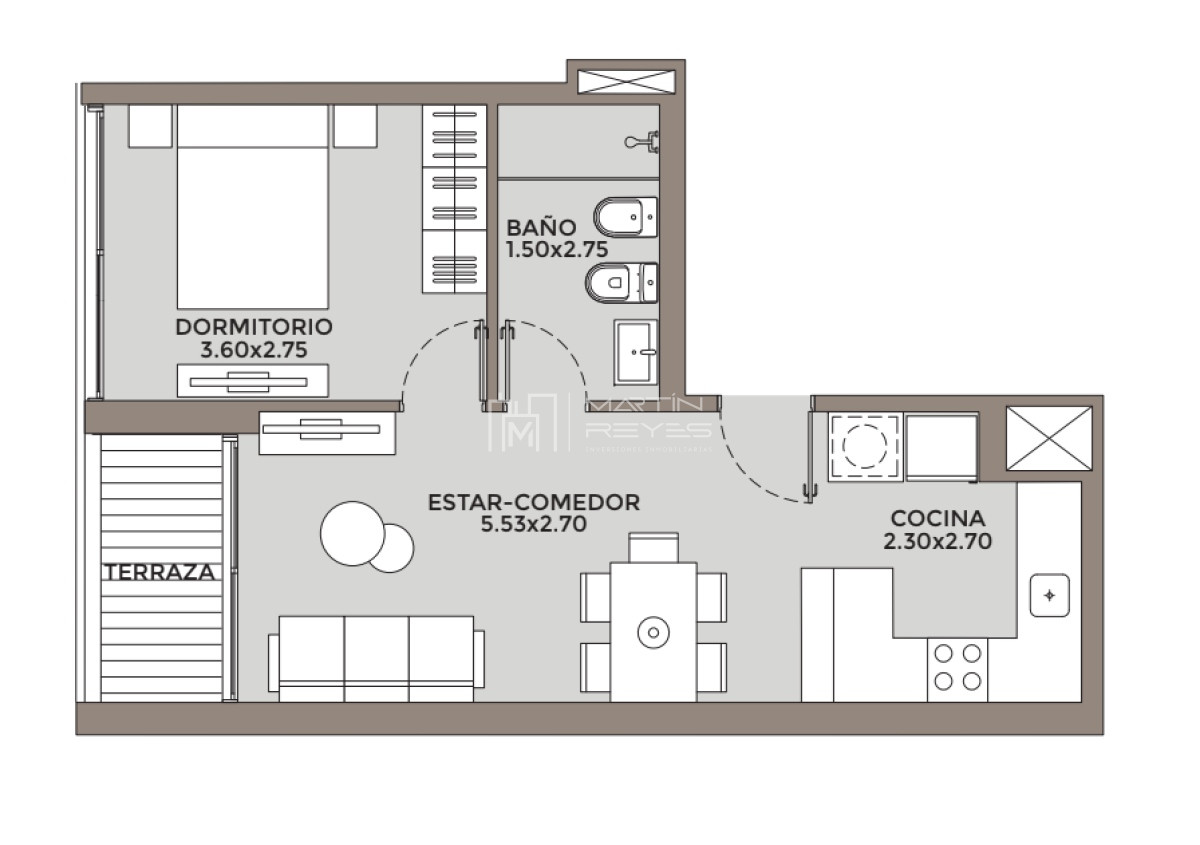 Apartamento ID.474 - Venta Apartamento 1 dormitorio Pocitos EN POZO