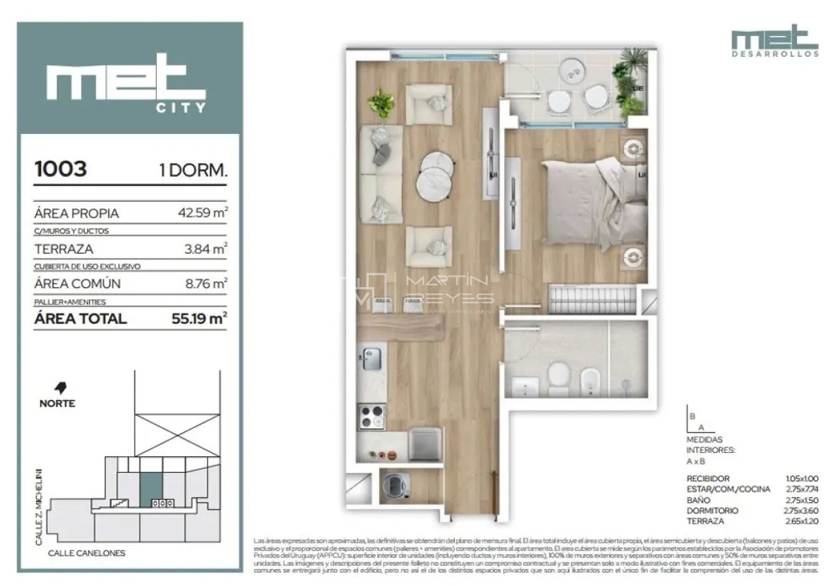 Apartamento ID.742 - Venta Apartamento 1 Dormitorio en Cordón Sur (COD 742)