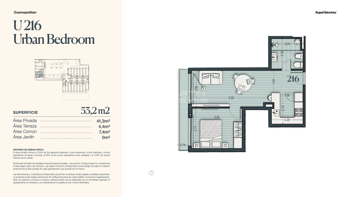 Apartamento ID.1494 - Venta de Apartamento 1 dormitorio en Parque Rodó (cod 1494)