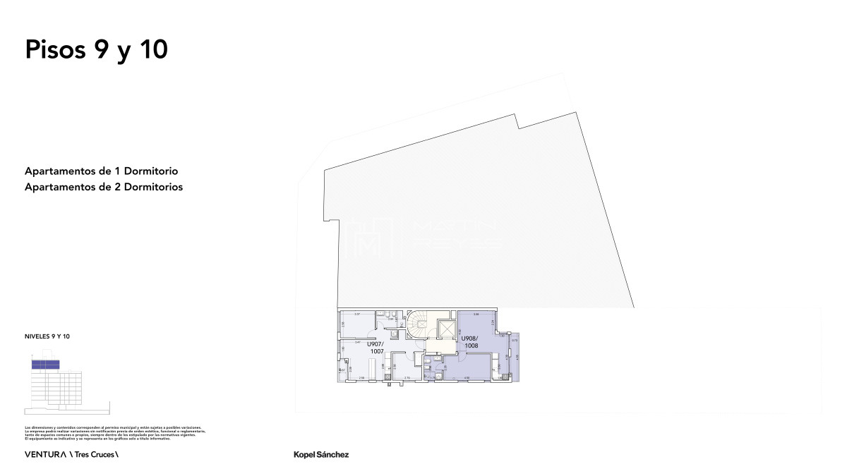 Apartamento ID.1217/Alquiler-Apartamento-1-Dormitorio-en-Tres-Cruces--(COD-1217) - Alquiler Apartamento 1 Dormitorio en Tres Cruces  (COD 1217)