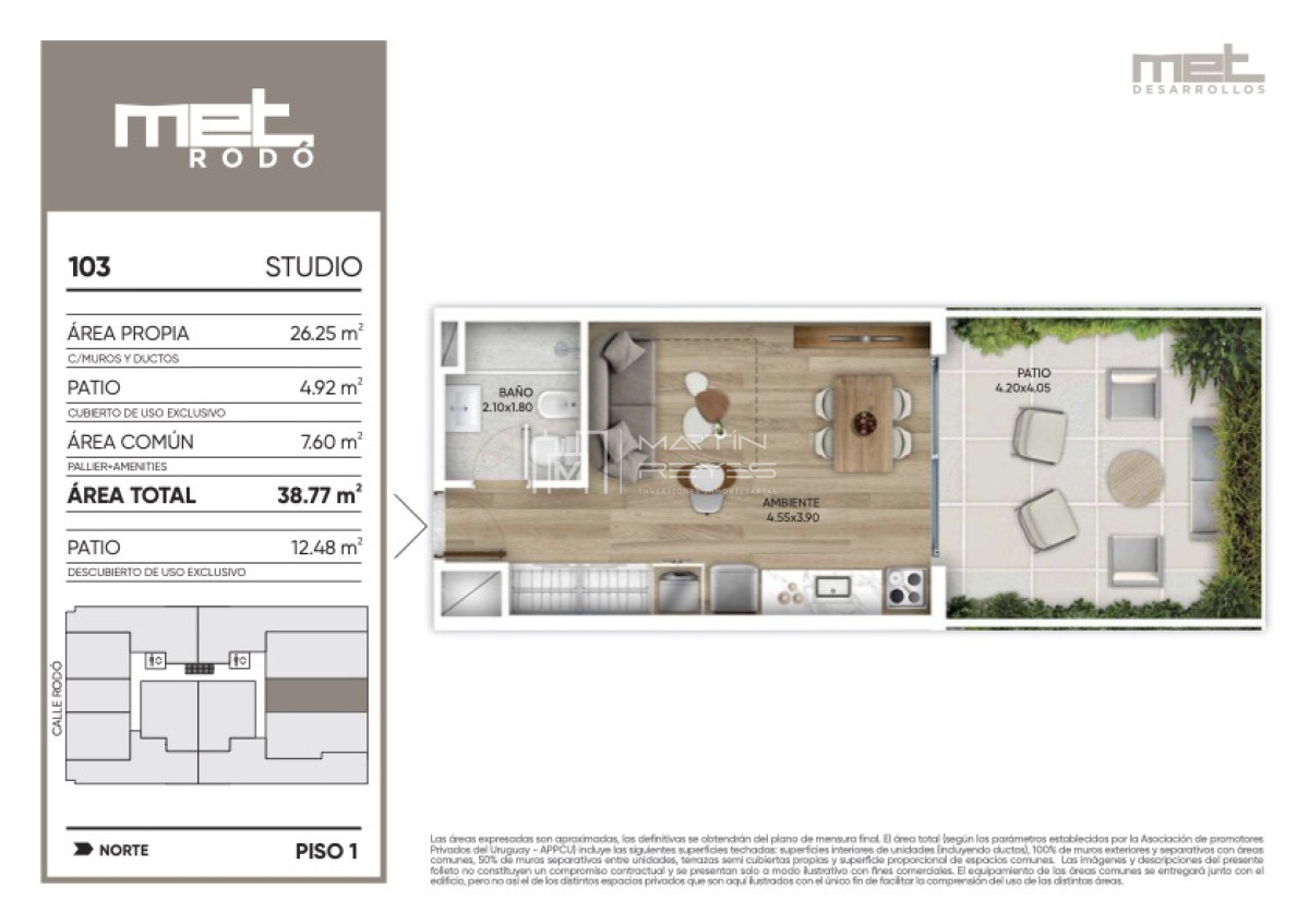 Apartamento ID.154 - Venta Apartamento Monoambiente 