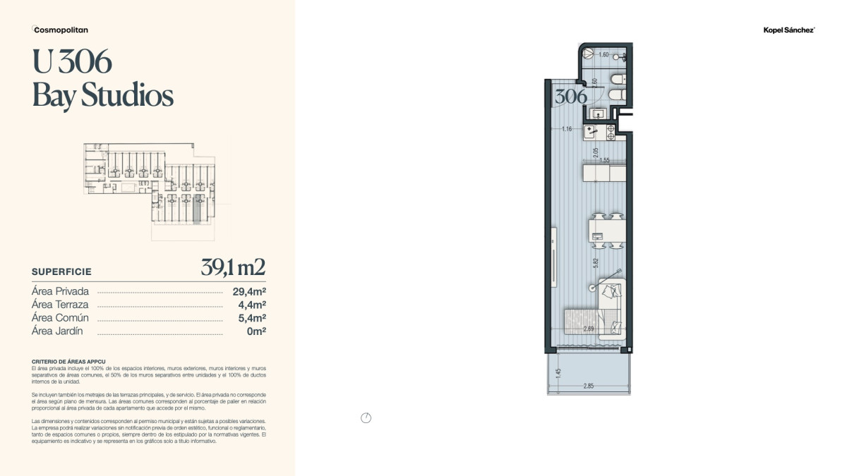 Apartamento ID.1490 - Venta de Monoambiente en Parque Rodó (cod 1490)