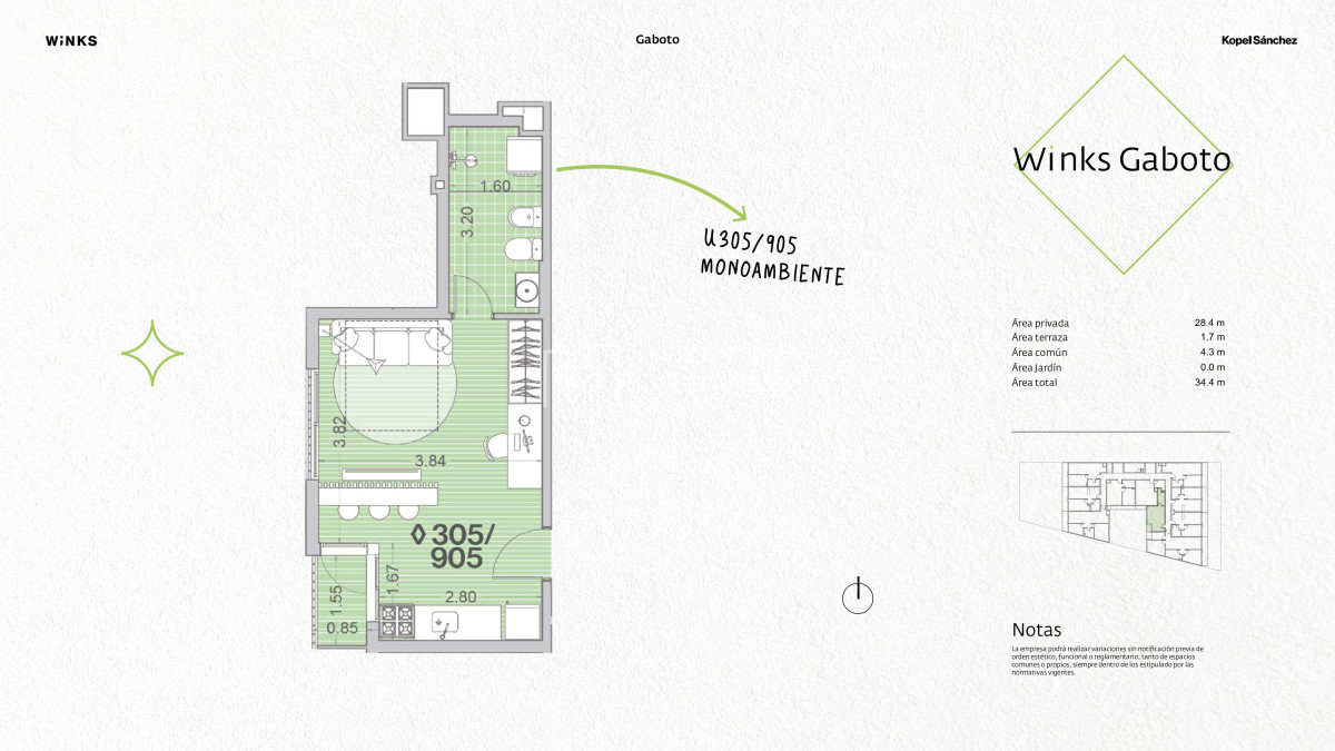Apartamento ID.1442 - Venta Monoambiente en Cordón (Cod. 1442)