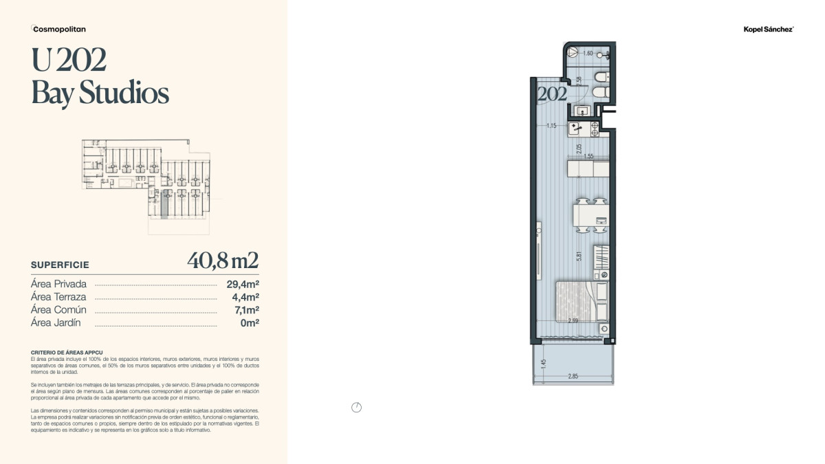 Apartamento ID.1302 - Venta de Monoambiente en Parque Rodó (cod 1302)