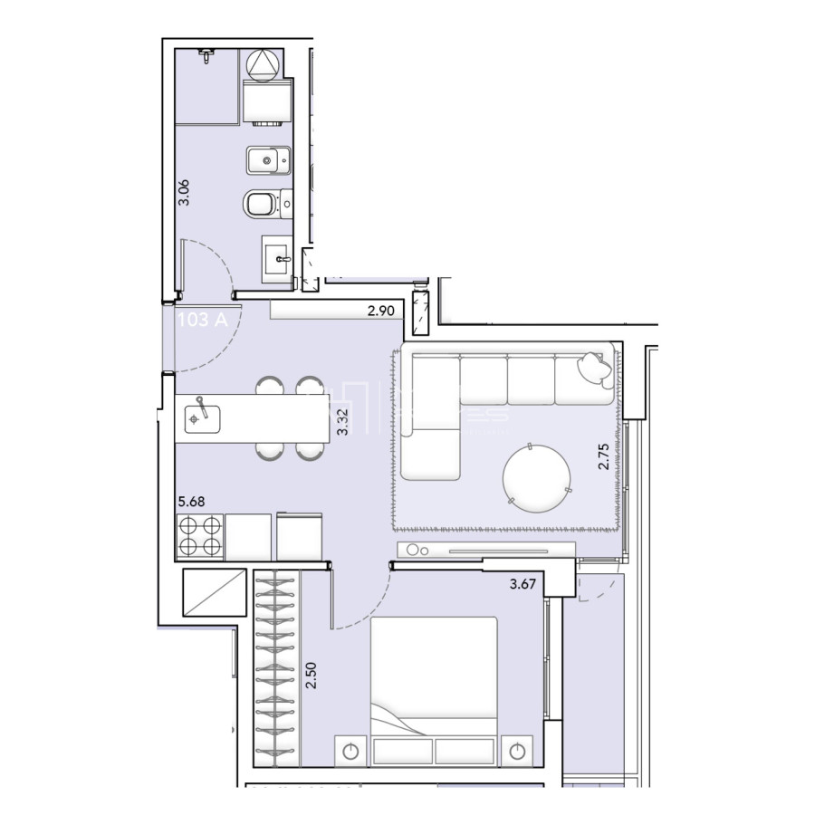 Apartamento ID.1261/Alquiler-Apartamento-1-dormitorio-en-la-Blanqueada-(cod-1261) - Alquiler Apartamento 1 dormitorio en la Blanqueada (cod 1261)