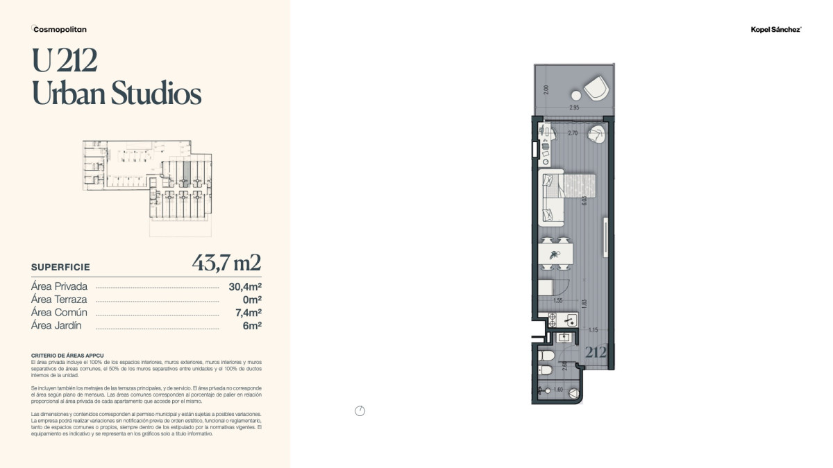 Apartamento ID.1304 - Venta de Monoambiente en Parque Rodó (cod 1304)