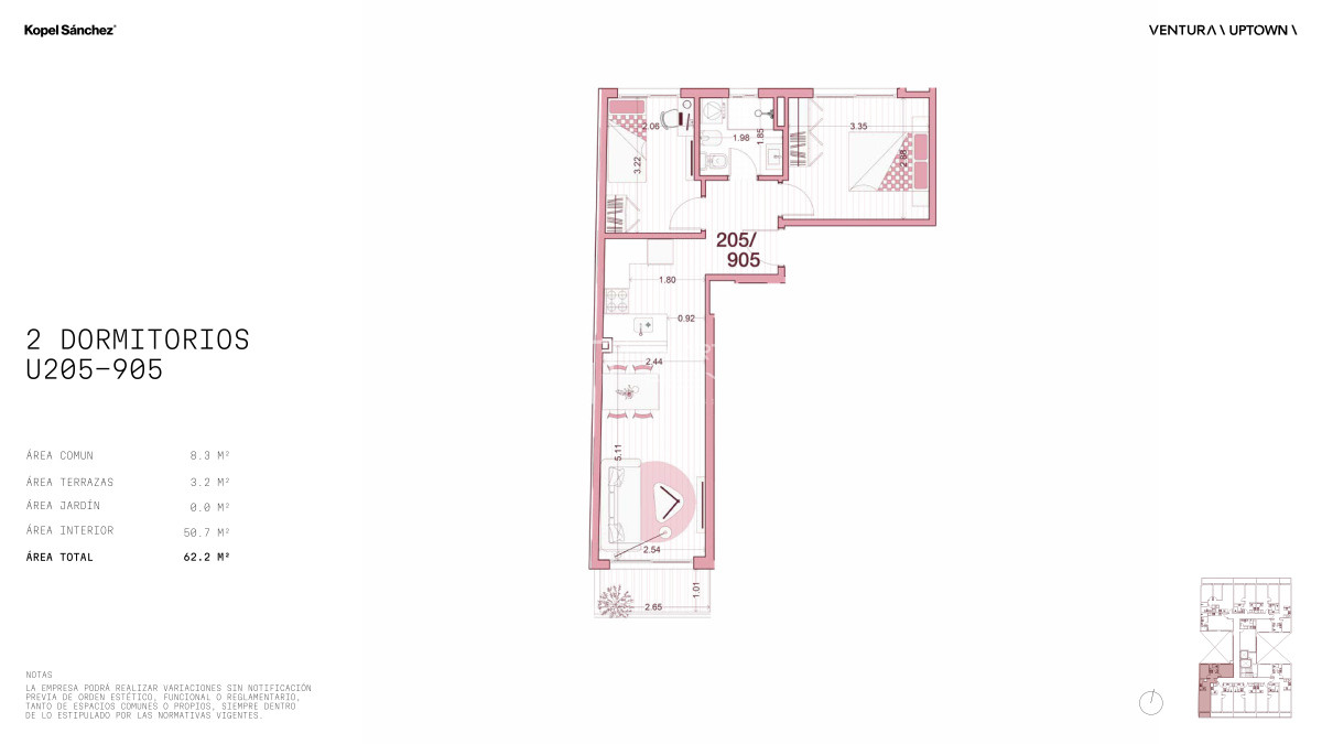 Apartamento ID.1372 - Venta Apartamento 2 Dormitorios en Cordón (Cod. 1372)