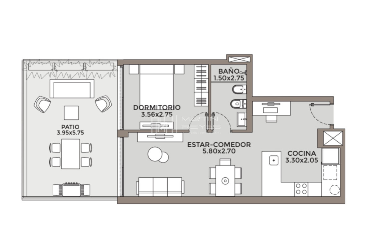 Apartamento ID.459 - Venta Apartamento 1 dormitorio en Pocitos (COD 459)