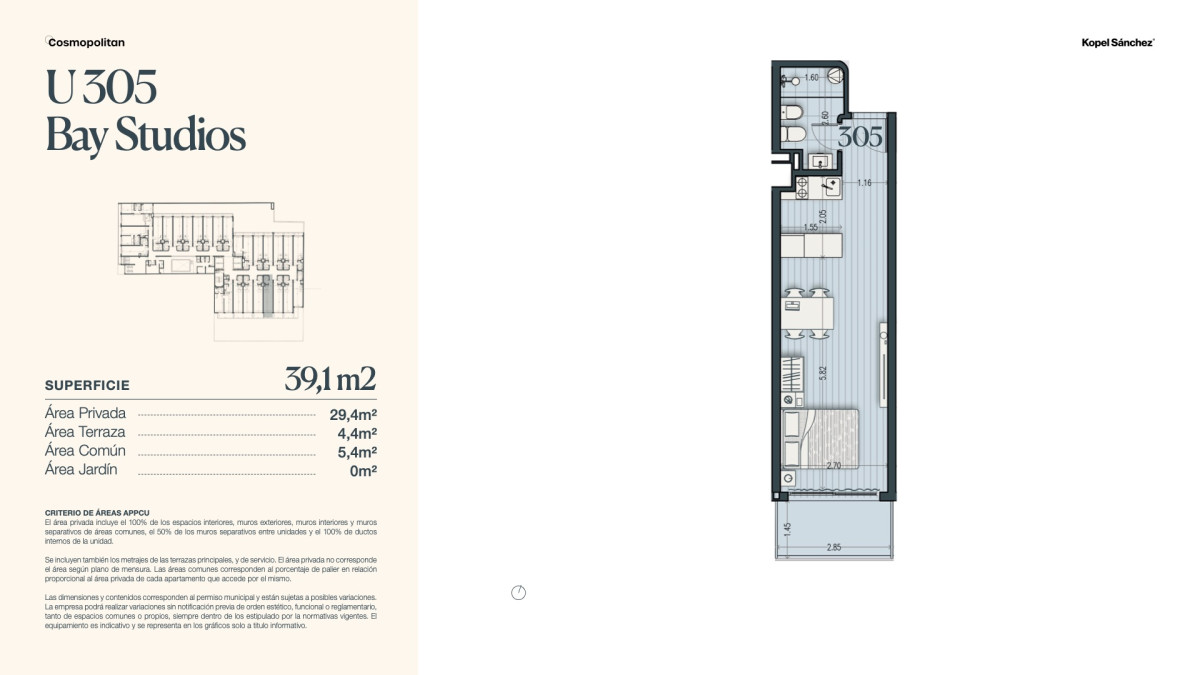 Apartamento ID.1489 - Venta Unidades Monoambiente en Parque Rodó (cod 1489)