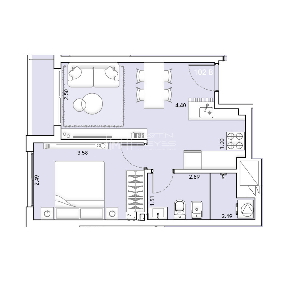 Apartamento ID.916 - Alquiler Apartamento 1 Dormitorio 