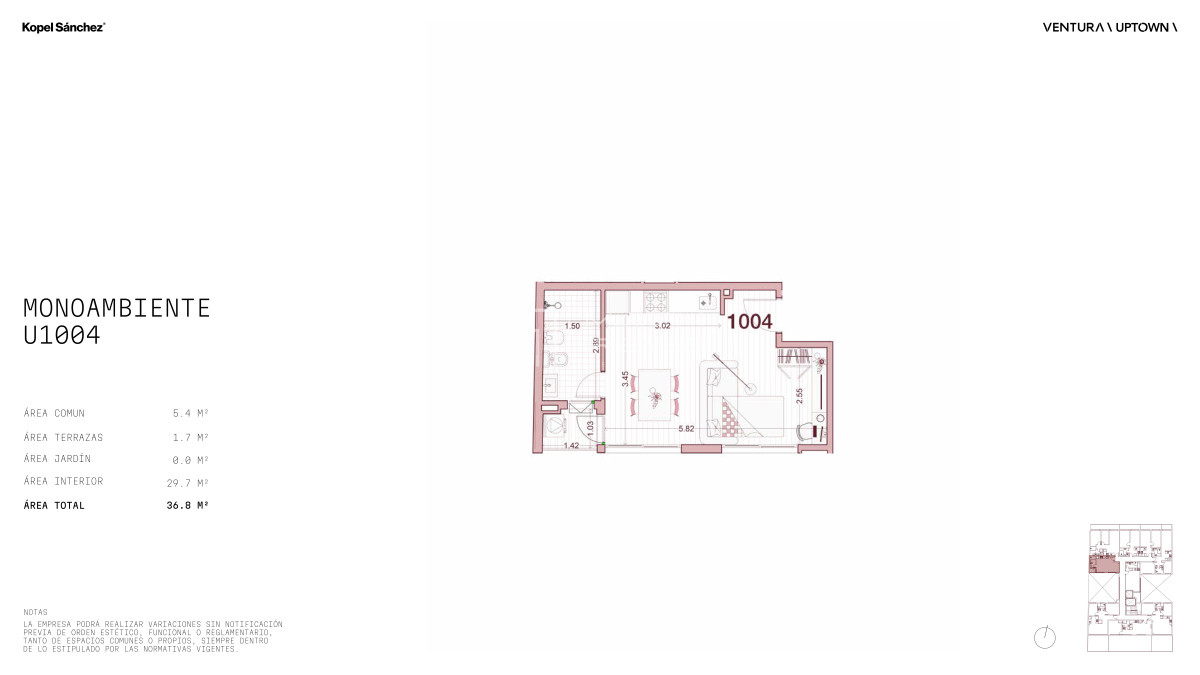 Apartamento ID.1376 - Venta Monoambiente en Cordón (Cod. 1376)