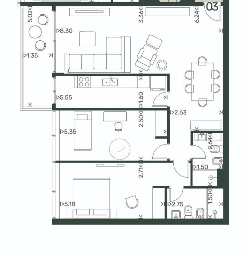 Apartamento ID.451 - Venta Apartamento 2 dormitorios Pocitos (cod 451)