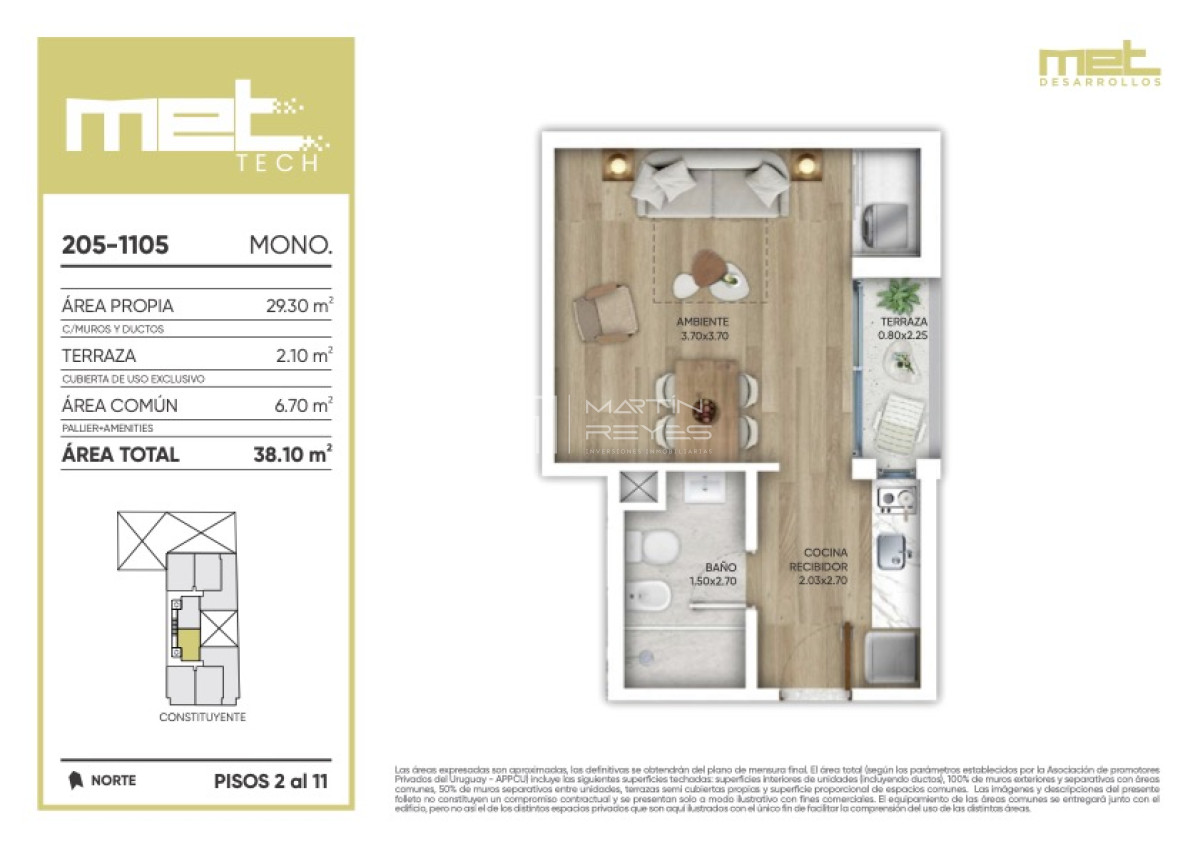 Apartamento ID.181 - Venta Apartamento Monoambiente 