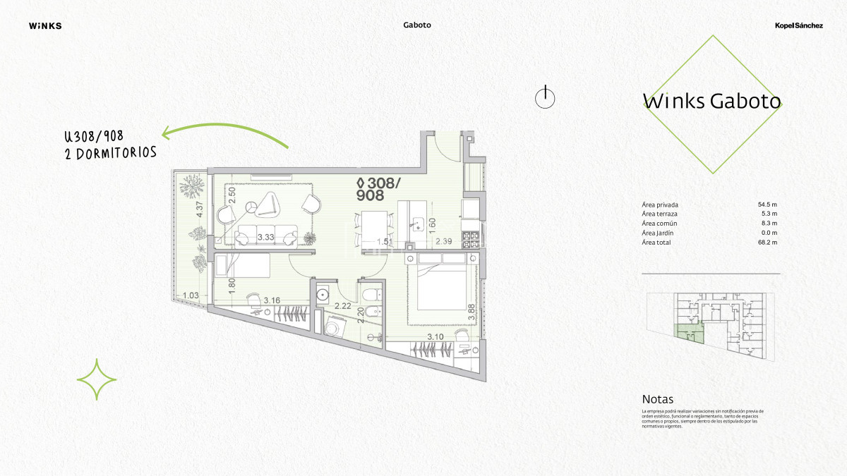 Apartamento ID.1444 - Venta Apartamento 2 Dormitorios en Cordón (Cod. 1444)